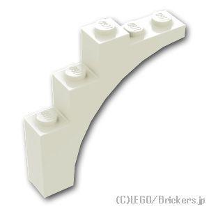 レゴ パーツ ばら売り #2339 アーチ ハーフ 1 x 5 x 4 - 弓：ホワイト | LEG...