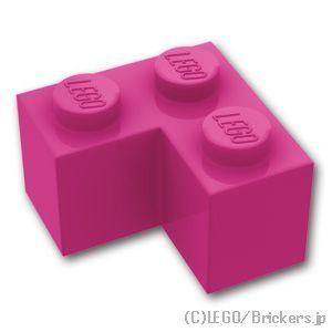 レゴ パーツ ばら売り #2357 ブロック 2 x 2 - コーナー：マゼンタ | LEGOの部品