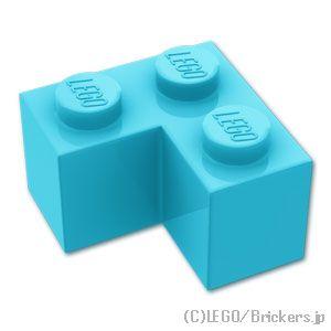 レゴ パーツ ばら売り #2357 ブロック 2 x 2 - コーナー：ミディアムアズール | LE...