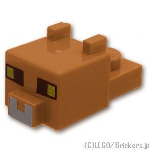 レゴ パーツ ばら売り #24008pb10 ピクセルのヤマネコの顔 - マインクラフト：ミディアム...