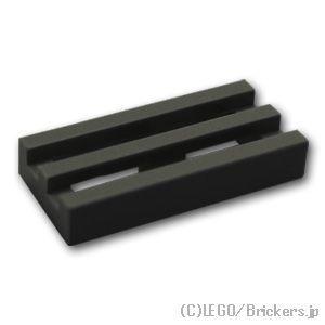 レゴ パーツ ばら売り #2412b タイル 1 x 2 - グリル：ブラック | LEGOの部品