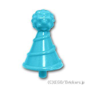 レゴ パーツ ばら売り #24131 パーティー ハット - スモールピン：ミディアムアズール | ...