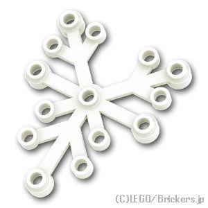 レゴ パーツ ばら売り #2417 植物の葉 6 x 5：ホワイト | LEGOの部品