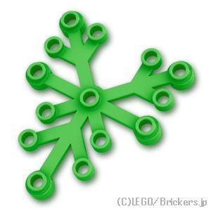 レゴ パーツ ばら売り #2417 植物の葉 6 x 5：ブライトグリーン | LEGOの部品