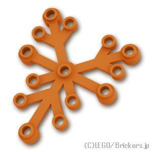 レゴ パーツ ばら売り #2417 植物の葉 6 x 5：ダークオレンジ | LEGOの部品