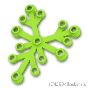 レゴ パーツ ばら売り #2417 植物の葉 6 x 5：ライム | LEGOの部品