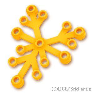 レゴ パーツ ばら売り #2417 植物の葉 6 x 5：ブライトライトオレンジ | LEGOの部品