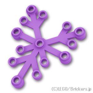 レゴ パーツ ばら売り #2417 植物の葉 6 x 5：ミディアムラベンダー | LEGOの部品
