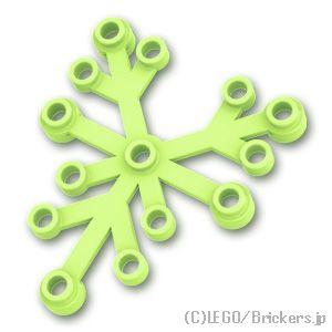 レゴ パーツ ばら売り #2417 植物の葉 6 x 5：イエローイッシュグリーン | LEGOの部...