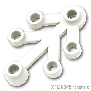 レゴ パーツ ばら売り #2423 植物の葉 4 x 3：ホワイト | LEGOの部品