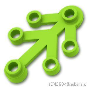 レゴ パーツ ばら売り #2423 植物の葉 4 x 3：ライム | LEGOの部品