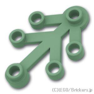 レゴ パーツ ばら売り #2423 植物の葉 4 x 3：サンドグリーン | LEGOの部品