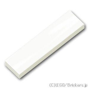 レゴ パーツ ばら売り タイル 1 x 4 フラット:ホワイ...