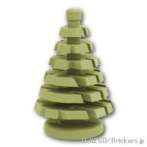 レゴ パーツ ばら売り #2435 松の木(小) 2 x 2 x 4：オリーブグリーン | LEGO...