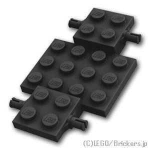 レゴ パーツ ばら売り #2441 カーベース 4 x 7 x 2/3：ブラック | LEGOの部品