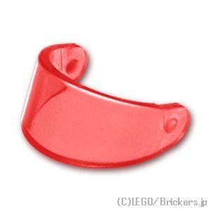 レゴ パーツ ばら売り #2447 ヘルメットバイザー：トランスレッド | LEGOの部品