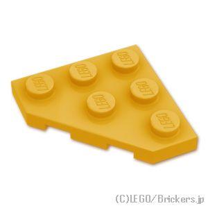 レゴ パーツ ばら売り #2450 ウェッジ プレート 3 x 3 - コーナー：パールゴールド |...