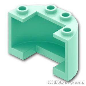 レゴ パーツ ばら売り #24593 シリンダー ハーフ 2 x 4 x 2 - カットアウト：ライ...