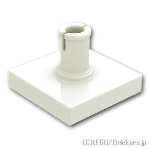 レゴ パーツ ばら売り #2460 タイル 2 x 2 - 垂直ピン：ホワイト | LEGOの部品