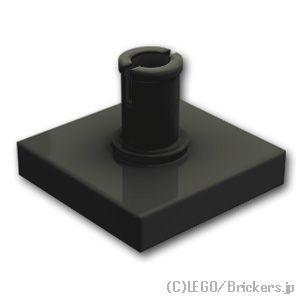レゴ パーツ ばら売り #2460 タイル 2 x 2 - 垂直ピン：ブラック | LEGOの部品