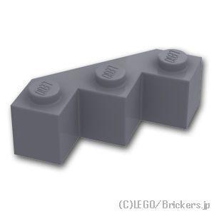 レゴ パーツ ばら売り #2462 ブロック ファセット 3 x 3：ダークグレー | LEGOの部...