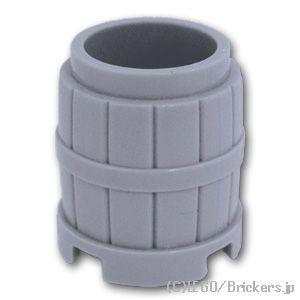 レゴ パーツ ばら売り #2489 コンテナ 樽 2 x 2 x 2：グレー | LEGOの部品