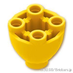 レゴ パーツ ばら売り #24947 ブロック ラウンド 2 x 2 - ドームボトム：イエロー |...