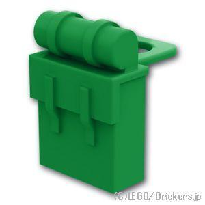 レゴ パーツ ばら売り #2524 リュックサック：グリーン | LEGOの部品 ミニフィギュア リ...