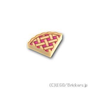 レゴ パーツ ばら売り #25269pb001 ラウンド タイル 1 x 1 - 1/4 - パイ：...