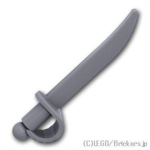 レゴ パーツ ばら売り #2530 剣 - カットラス：ダークグレー | LEGOの部品