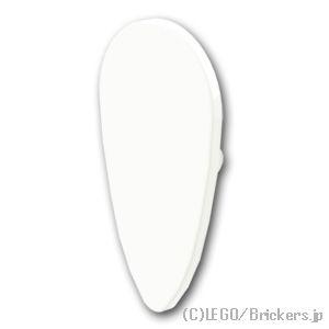 レゴ パーツ ばら売り #2586 盾 - オボイド型：ホワイト | LEGOの部品