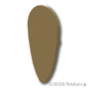 レゴ パーツ ばら売り #2586 盾 - オボイド型：ダークタン | LEGOの部品