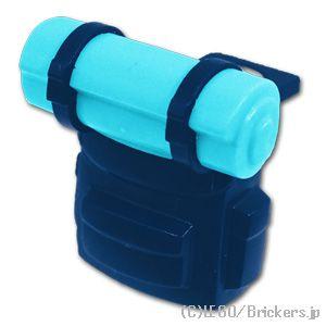 レゴ パーツ ばら売り #26073pb05 ミニフィギュアバックパック - ベッドロールパターン付...