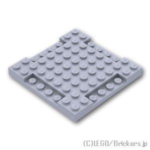 レゴ パーツ ばら売り #2628 ブロック 8 x 8 x 2/3 - 1 x 4 インデント：グ...