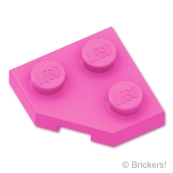 レゴ パーツ ばら売り #26601 ウェッジ プレート 2 x 2 - コーナー：ダークピンク |...