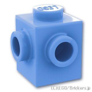 レゴ ブロック パーツ ばら売り #26604 1 x 1 - 2面スタッド 隣接：ミディアムブルー...