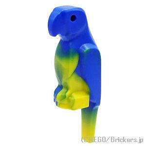レゴ パーツ ばら売り #27063pb01 オウム -マーブル模様の大きなくちばし：イエロー | ...