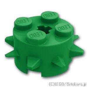 レゴ パーツ ばら売り #27266 ラウンド ブロック 2 x 2 - 8スパイク：グリーン | ...