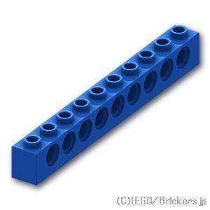 レゴ パーツ ばら売り #2730 テクニック ブロック 1 x 10 - 9ホール：ブルー | L...
