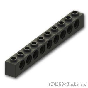 レゴ パーツ ばら売り #2730 テクニック ブロック 1 x 10 - 9ホール：ブラック | ...