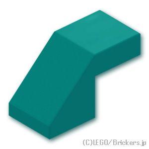 レゴ パーツ ばら売り #28192 スロープ 45° 2 x 1 - カットアウト：ダークターコイ...