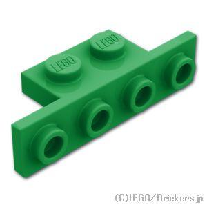 レゴ パーツ ばら売り #28802 ブラケット 1 x 2 - 1 x 4：グリーン | LEGO...