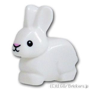 レゴ パーツ ばら売り #29685pb01 ウサギ：ホワイト | LEGOの部品