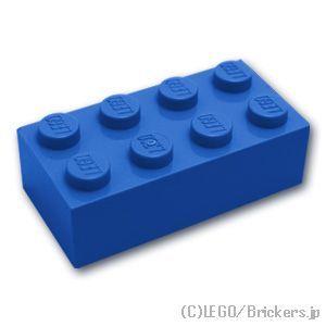 レゴ パーツ ばら売り #3001 ブロック 2 x 4：ブルー | LEGOの部品