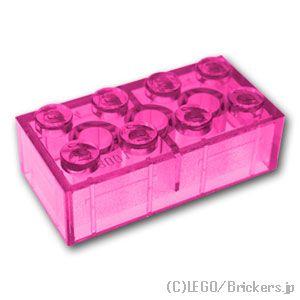レゴ パーツ ばら売り #3001 ブロック 2 x 4：トランスダークピンク | LEGOの部品