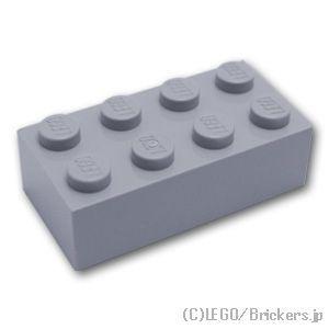レゴ パーツ ばら売り #3001 ブロック 2 x 4：グレー | LEGOの部品