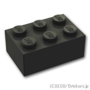 レゴ ブロック パーツ ばら売り #3002 ブロック 2 x 3：ブラック | LEGOの部品｜brickers