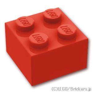 レゴ ブロック パーツ ばら売り #3003 ブロック 2 x 2：レッド | LEGOの部品