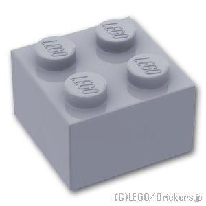 レゴ パーツ ばら売り #3003 ブロック 2 x 2：グレー | LEGOの部品