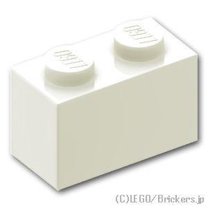 レゴ パーツ ばら売り #3004 ブロック 1 x 2：ホワイト | LEGOの部品